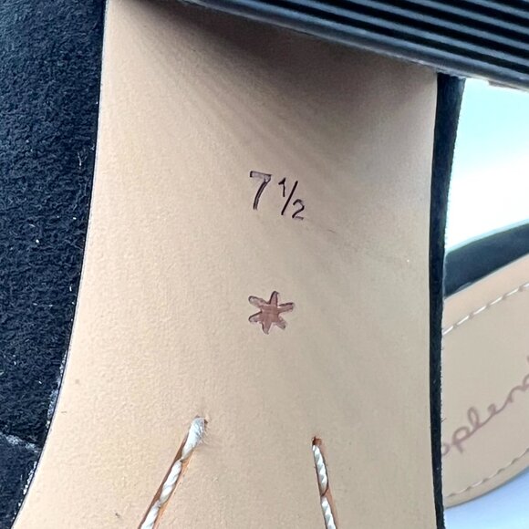 Splendid Womens 7.5M Rosie Black Suede‎ Leather Heels Pumps Shoes - Picture 12 of 13